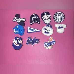 Dodgers croc charms